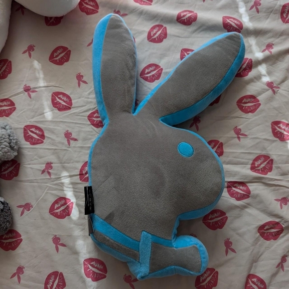 Playboy bunny pillow gray blu - Picture 2 of 6